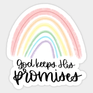 God Keeps His Promises Rainbow Sticker